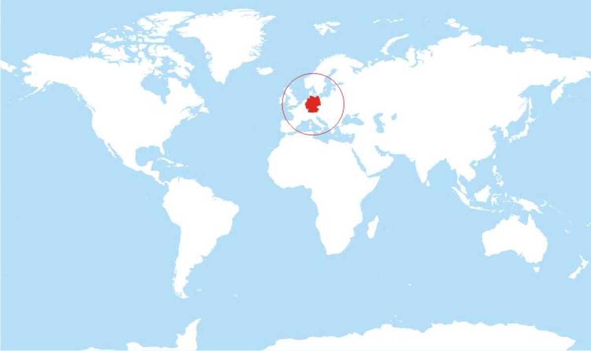Ubicación de Alemania en el mapa mundial