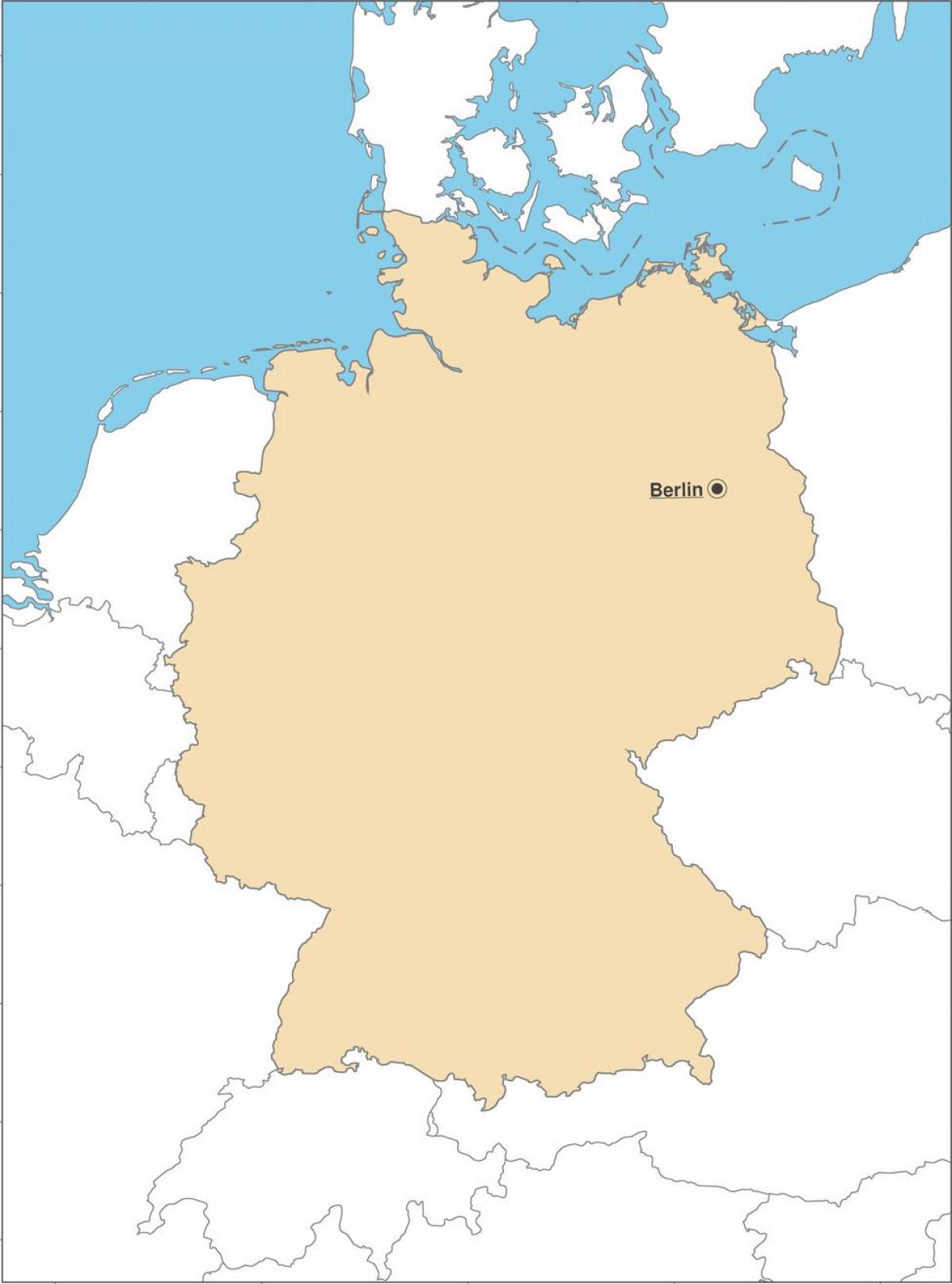 Mapa de la capital de Alemania